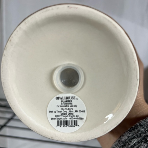 Opalhouse Brown Ceramic Face Vase with Polka Dots - Picture 3 of 4